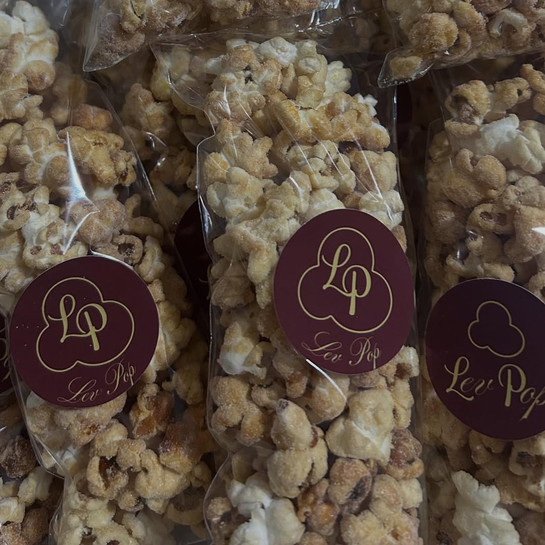 Pacote de pipoca gourmet doce